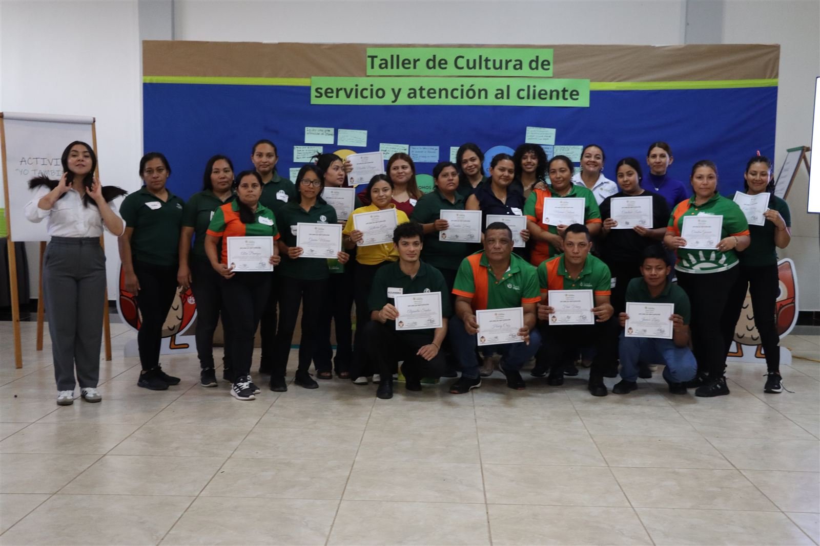 Cierre del Taller de Cultura de servicio y atención al cliente.